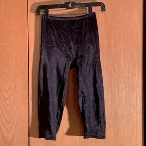 Delicates M Satin second skin long bike shorts slimmer tummy panel shaper black